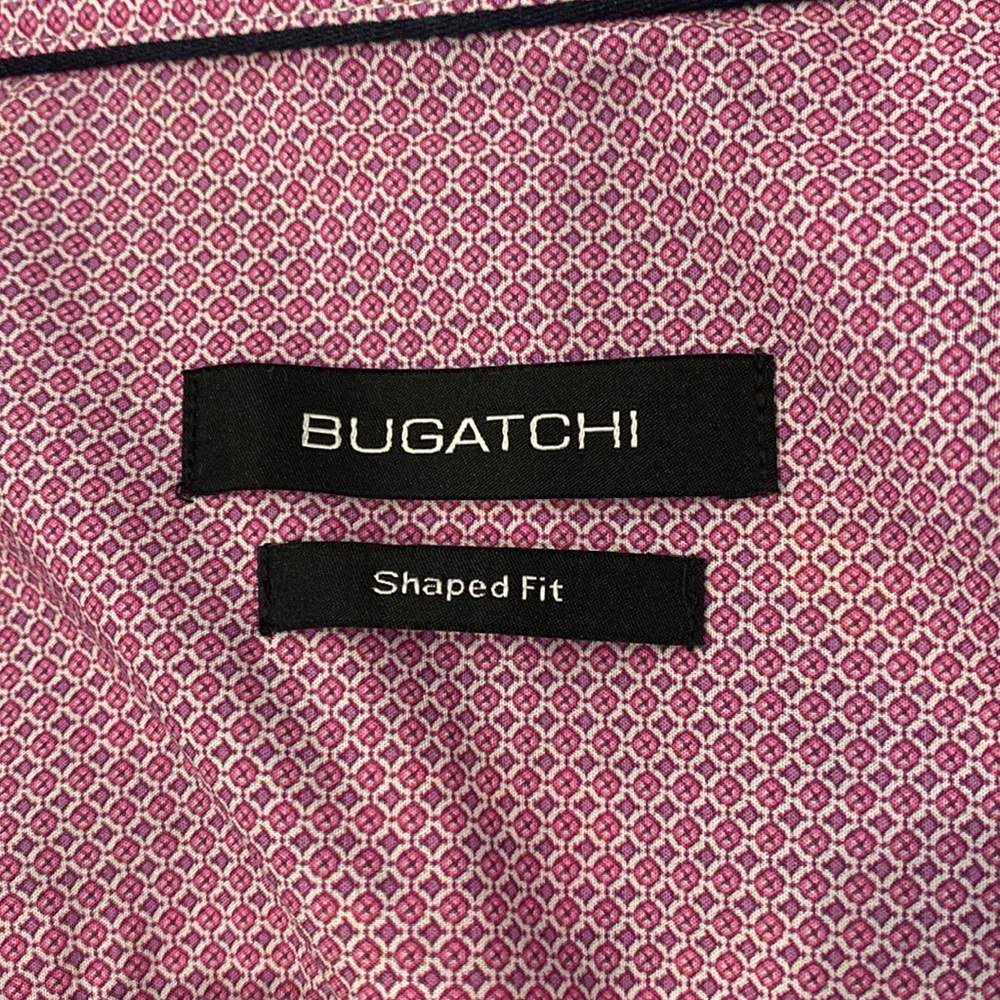 Bugatchi Shaped Fit Summer Fun Button Front Shirt… - image 5